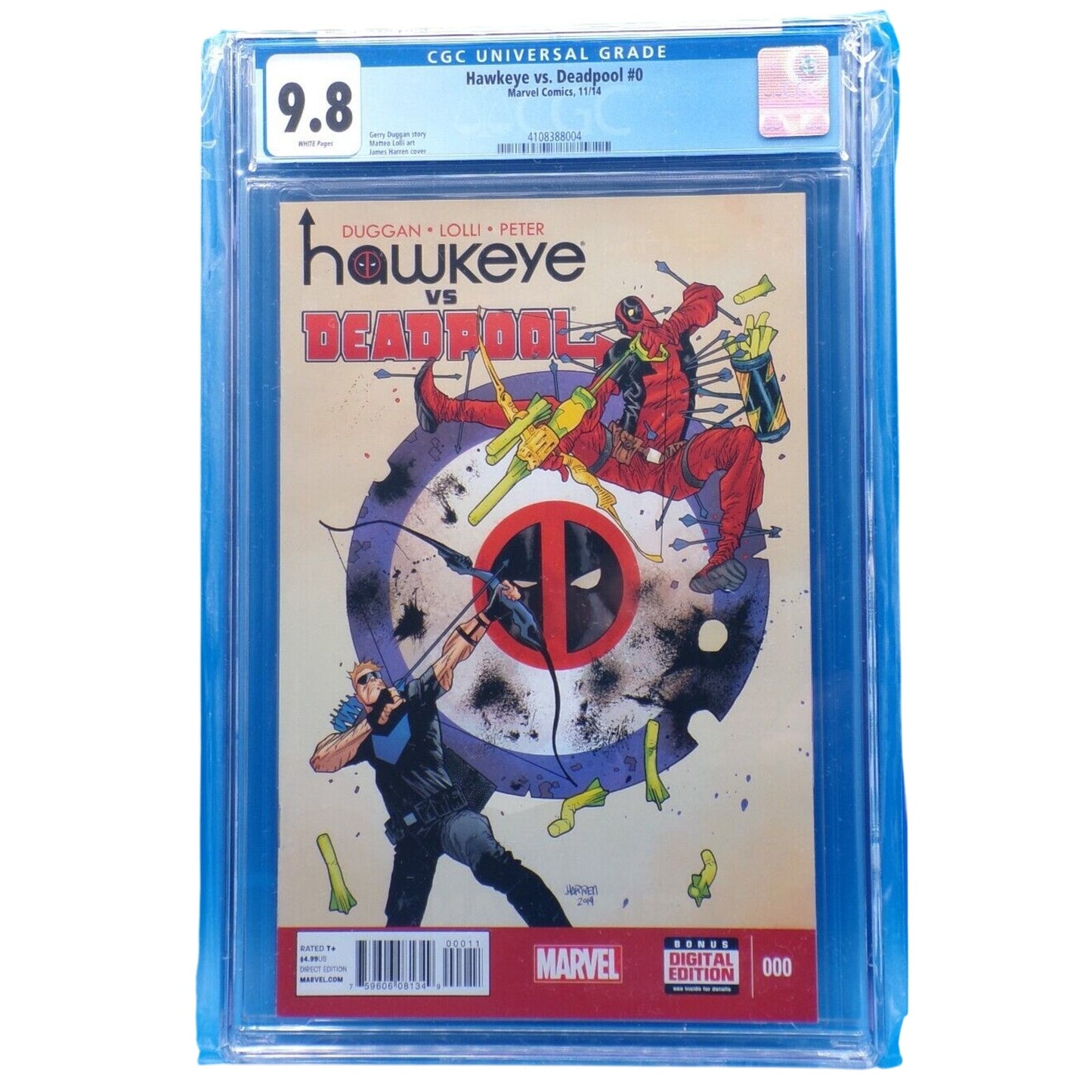 Hawkeye vs. Deadpool #0 - CGC 9.8 - Cameo Spider-Gwen & Jane Foster Thor 1st prt